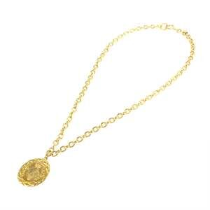 CHANEL Coco Mark Lion Chain Necklace in Gold eit0482P7343